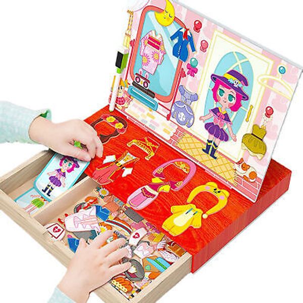 1 Set Kids Toys Attractive Entertainment Drawing Board Learning Puzzles Improve