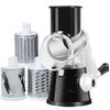 SIZAH Black Cheese and Vegetable Grater with 3 Blades – Effortless Kitchen Tool