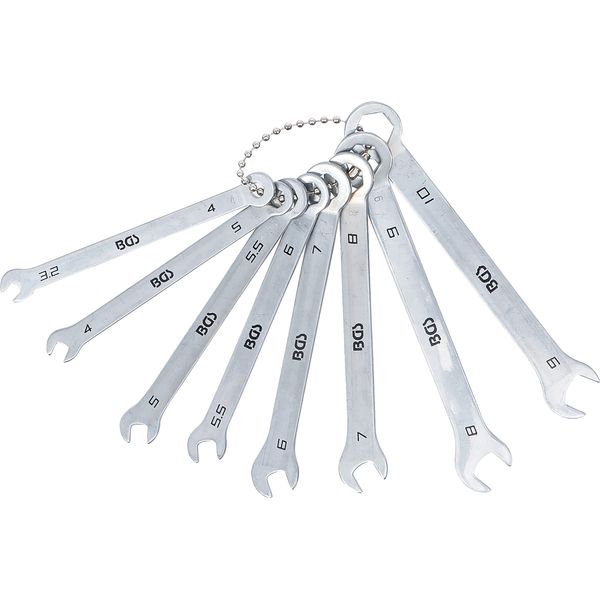 BGS 8646 | Combination Spanner Set | Stubby Type | 4 - 10 mm | 8 pcs.