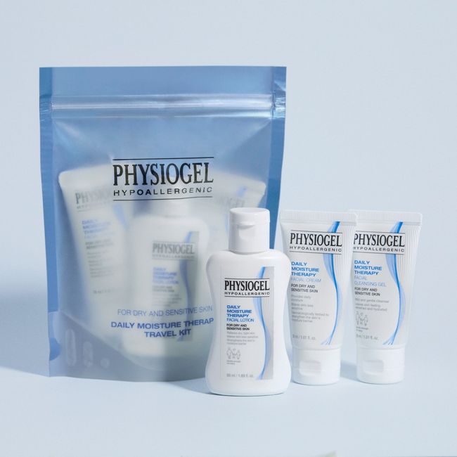 Physiogel Lotion 50ML+Facial Cream 30ML+Cleansing Gel 30ML For Travel