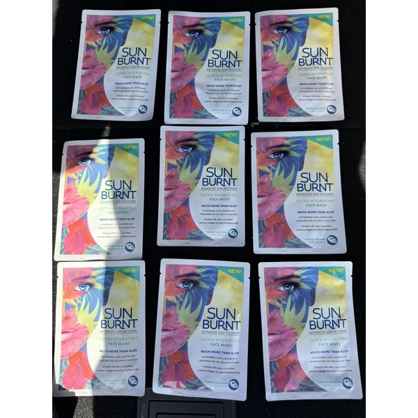 X9 Sun Burnt Aloe Face Sheet Mask Ultra-Hydrating Single Use WindBurn Recovery