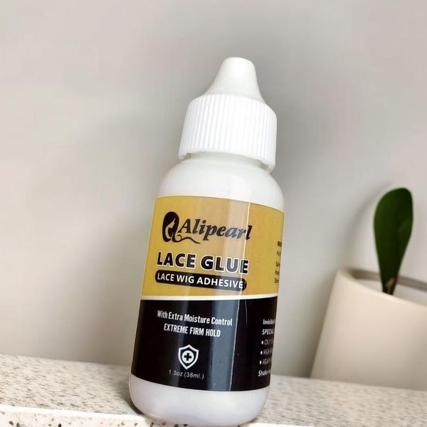 Wig Adhesive Glue, Invisible Bonding Glue,Hair Replacement Adhesive,Alipearl Hair Wig Replacement Bonding Glue,Invisible Waterproof Lace Wig Adhesive Glue (Strong Hold) 1.3 fl oz