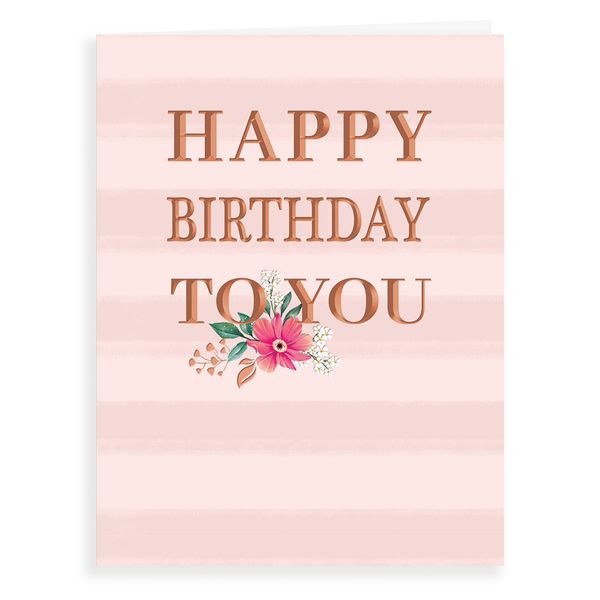 Avant Garde Studios Classic Birthday Card Happy Birtthday - 8 x 6 inches