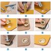 sourcing map Grommet Tool Kit 15 Sets 1/2" Copper Eyelets with 3pcs Setting Tools, 12mm Inside Dia. Silver Tone
