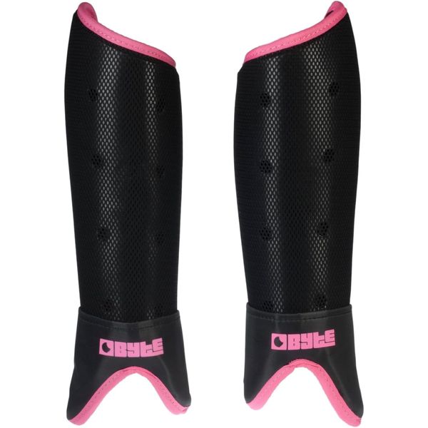 BYTE SX HOCKEY SHINGUARDS PINK BLACK (SMALL)