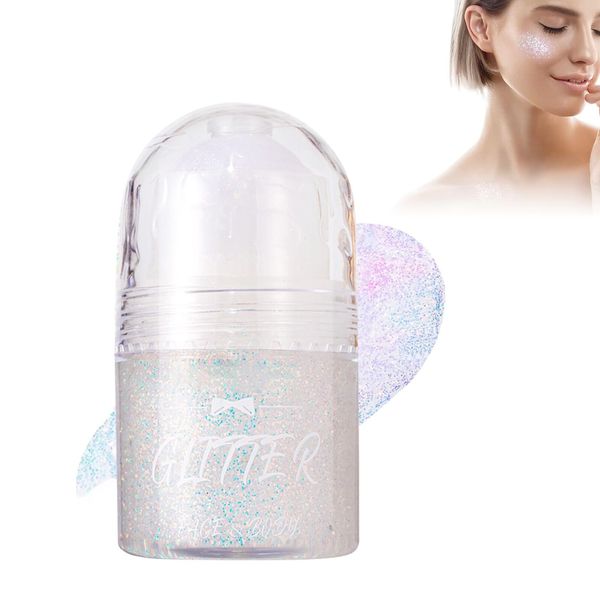 Body Glitter Oil, Shimmer Dry Oil, Glowing Body Shimmer Dry Oil, Glitter Body Oil, Body Shimmer Lotion, Body Shimmer Powder Glow on The Skin (Farbig)