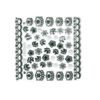 Iridescent Glitter Floral Nail Stickers/Decals