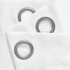 SET OF2 Faux Silk Drape for Bedroom Solid Modern Light Filtering Grommet Curtain