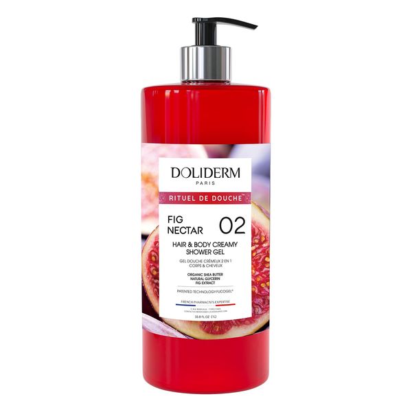 Doliderm Paris - Creamy Shower Gel, 33.8 Fl Oz (Fig Nectar)
