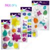 Easter Window Stickers, 4 Sheets 44Pcs Happy Easter Stickers, Easter Decorations, Easter Bunny Window Clings with Eggs, Butterfly, Flower