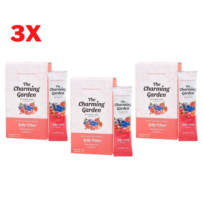 3x The Charming Garden Jelly Fiber Drink Detox Weight Control Help Excretion