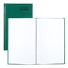 National Emerald Series Record Book, Canvas Hard Cover, Perfect Binding, 12.125" x 7.5", 500 Numbered Pages, Green (56151)