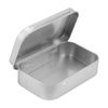 JOIKIT 20Pcs Rectangular Metal Empty Hinged Tins, 9.5 x 6 x 2cm Silver Mini Tin Box, Metal Storage Tin, Basic Necessities Home Storage Organizer Mini Box Set