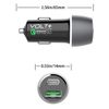 PRO 33 Watt Car Kit Compatible with Nokia G310 Plus Data, Durable Quick Adaptive Fast Charging Dual USB-C/MicroUSB Long 4ft Cables