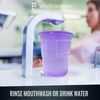 2000 Purple 5 Oz Dental Rinse Plastic Disposable Ribbed Drinking Bathroom Cups