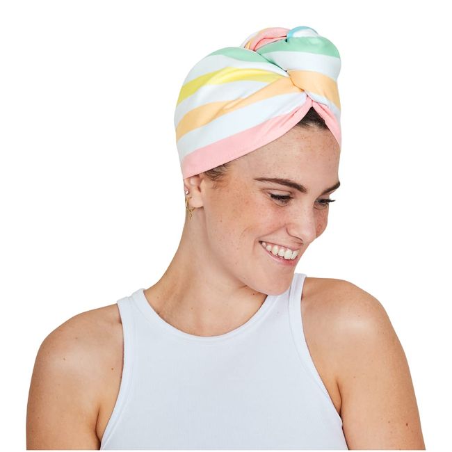 Dock & Bay Turban Hair Towel - Home & Beach - Absorbent & Quick Dry Summer - Unicorn Waves