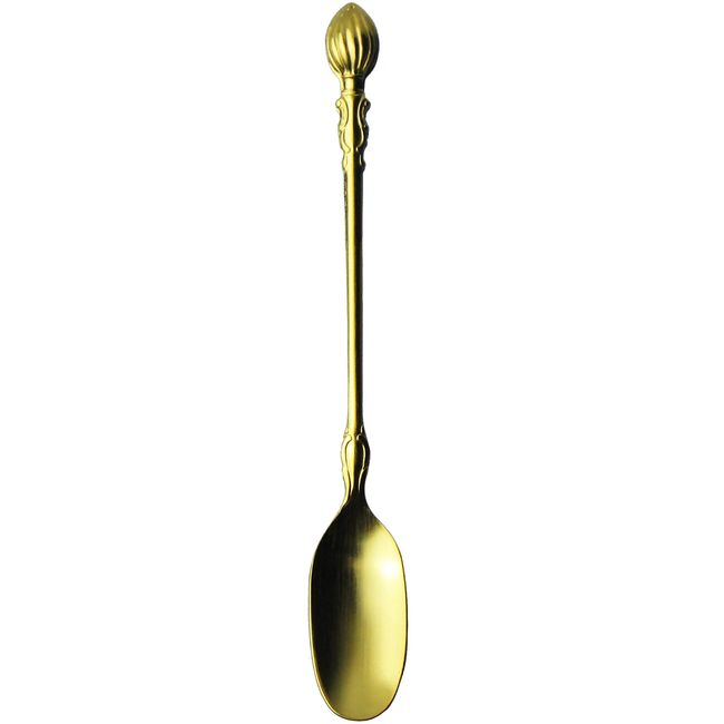 Nagao Brass Coffee Spoon Gold 5" Silphy Made in Japan