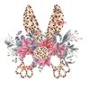 Sublimation Print Leopard Bunny Easter Ready To Press Heat Transfer