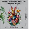 SUNCATCHER-Easter Bunny and Egg Acrylic  6.3"x8" - Vibrant Garden Decor