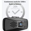 Wireless Bluetooth 5.0 Hands Free Car Kit Speakerphone Speaker Phone Visor Clip
