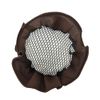 Beautiful Hair Bun Chignon with Net Scrunchie Young Look Elegant Brown