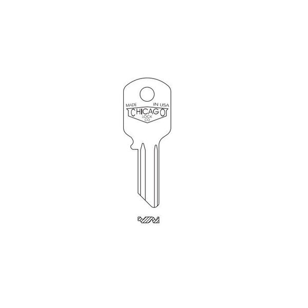 CompX National DK-P-9 CHICAGO ORIGINAL KEY BLANK