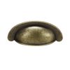 Sourcingmap Cup Drawer Pulls, Kitchen Cabinet Dresser Pull Handles Bronze Tone, 2.71" Hole Centers, 2 Pack