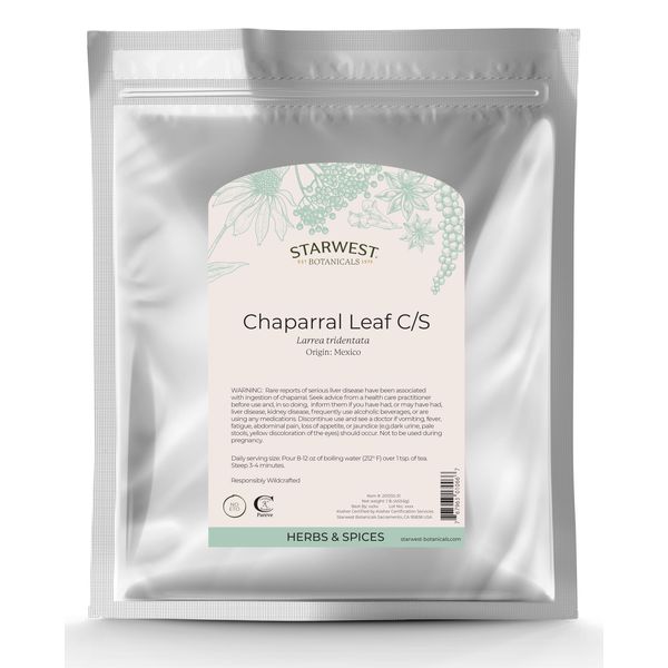16 Ounce Chaparral Leaf Herbal Supplement Wildcrafted Cut and Sifted