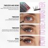 Mayhug Eyelash Extensions, 3D Effect, Individual Eyelashes, 144 Pieces, D Curl Clusters, Lashes, Fluffy, 8-18 mm, DIY Natural Eyelashes, Fake Lashes (Prism)