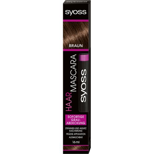 SYOSS Hair Mascara Hair Colour Brown Instant Grey Cover 16 ml