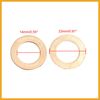 Partuto 14mm Inner Dia Copper Crush Washers Flat Sealing Gaskets Rings 5pcs Replacement