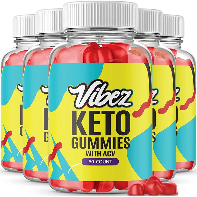 (5-Pack) Vibez Keto Gummies with Apple Cider Vinegar (60 Per Bottle) G1