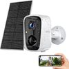 4MP Solar Wireless 2K Color Night Vision CCTV Security Camera WIFI 2-Way Audio