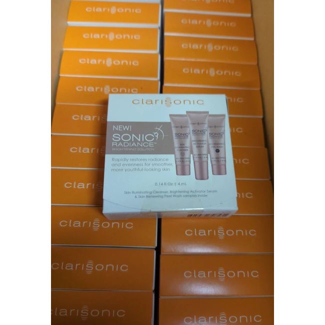 32x LOT- Clarisonic Sonic Radiance Brightening Solution 3 pc Set Travel Size NEW