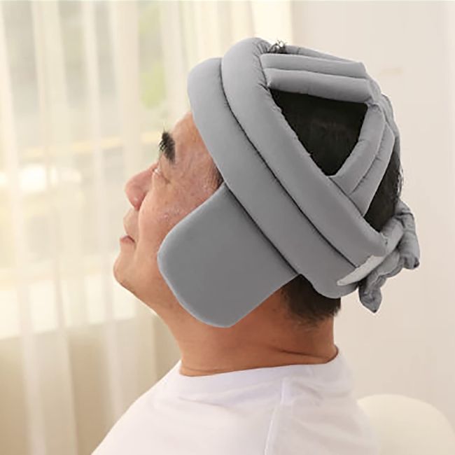 Head Guard Falling Head Elderly Protection Headgear Lightweight Injury Prevention Shock Absorption Stumble Rehabilitation Protects Head Safe Nursing Care Shock Absorption Head Lightweight Nursing Elderly Inconvenient Chin Strap Free Size