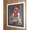 Picking Honeysuckle Print by Sophie Anderson - cms 30 x cms 40 framed