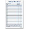 TOPS Weekly Time Cards, Index Bristol Stock, 4.25 x 6.75 Inches, 100-Count, White, (3016)