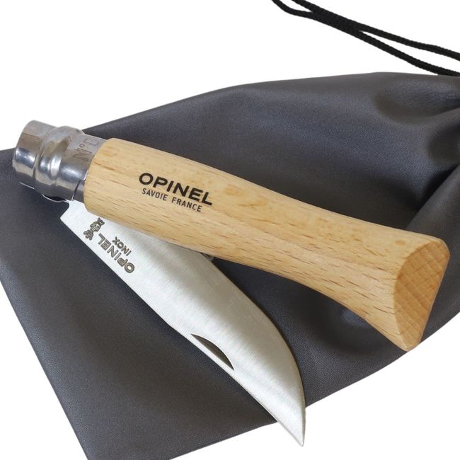 Opinel WOLFTECH Knife, Stainless Steel, Case Included, Camping, Outdoors, Cooking, Fishing, Mountain Climbing (#8 (Blade Length: 3.3 inches (8.5 cm))