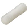 8mm White Dowel Exact Connectors Plastic (10)