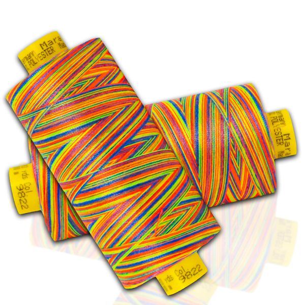 Mara Multicolour Sewing Thread Gutermann Multi Colour 30-2 Spools,300m (Colour 9822)