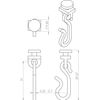 Croydex GP98900 Hook and Glider Pack, White