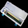 3PCS Brushes Storage Box Paint Brush Drawing Pen Container with Buckle Design