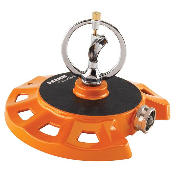 Dramm 15072 ColorStorm Spinning Sprinkler, Orange