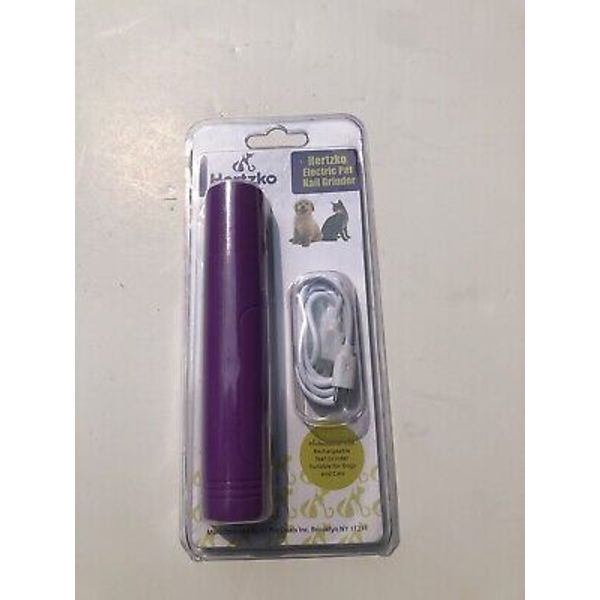 Hertzko Electric Pet Nail Trimmer with USB Cable - Purple (HNG-31)