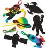 Baker Ross AR677 Solar System Scratch Art Decorations (Pack of 10)