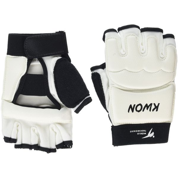 KWON WT World TKD 4009000 Protective Boxing Gloves XS White