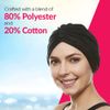 BEEMO Soft Terry Cloth Turban Head Cover- Black
