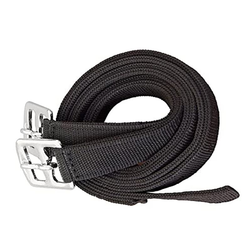 HKM Staffe In Pelle Per Staffe, Confezione Da 2, Rinforzate Internamente, Fori Numerati Per Regolazione Facile, Design Elegante E Resistente