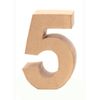 Glorex Card Number 5, Natural, 5