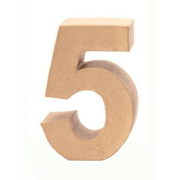Glorex Card Number 5, Natural, 5